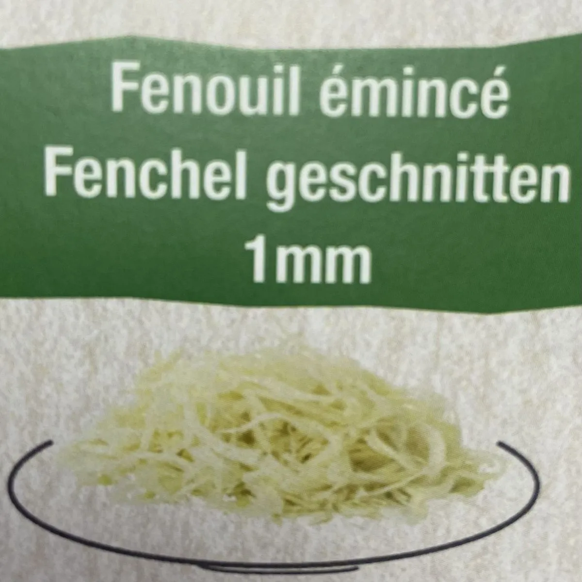 Fenouil émincé 1mm 3kg