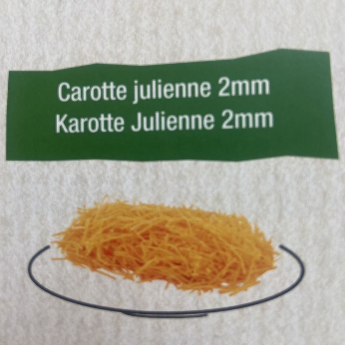 Carotte Julienne 2mm 500g