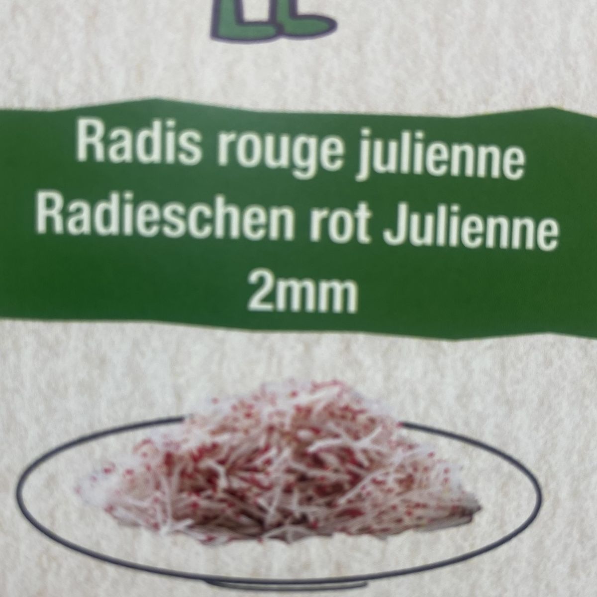 Radis Rouge Julienne 2mm 500Gr