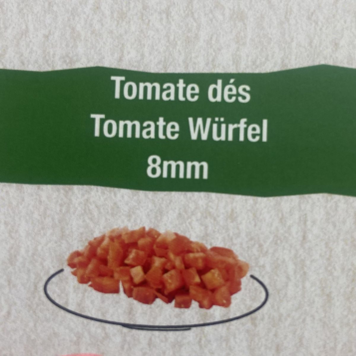 Tomates Dés 8mm 500Gr