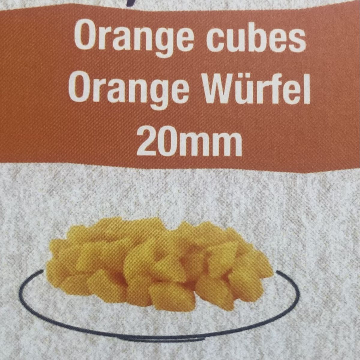 Oranges Cubes 20mm 3 Kg