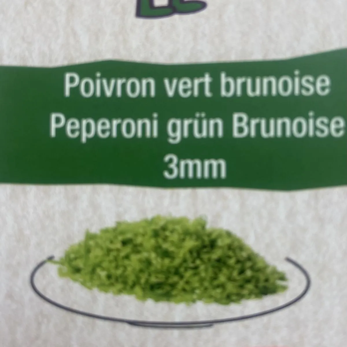 Poivron vert brunoise 3mm500gr