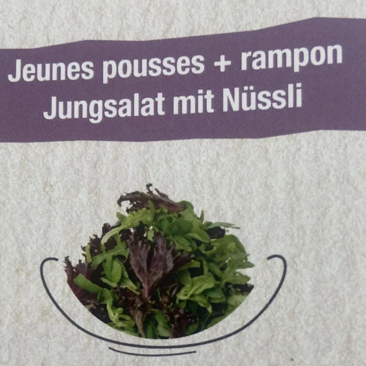 Salade Jeunes pousses et Rampon 200Gr
